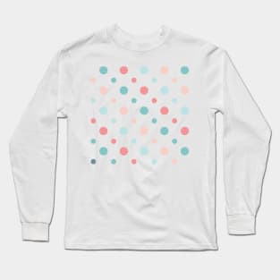 Cute Polka dot Pattern Doodle Long Sleeve T-Shirt